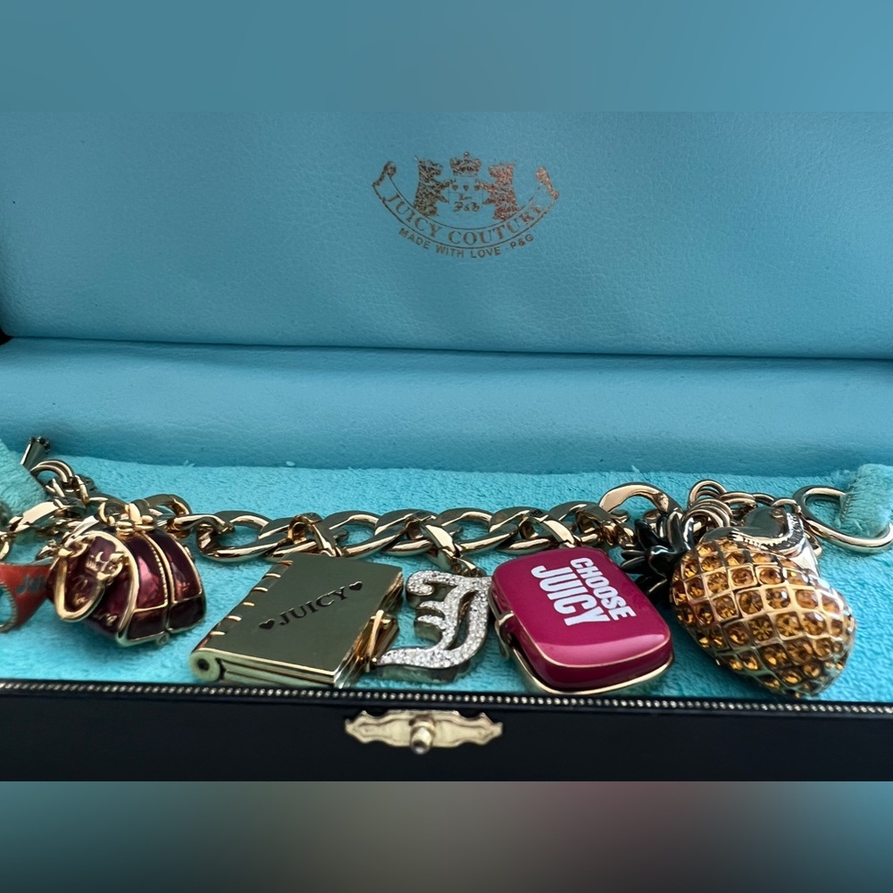 Original 2004 Juicy Couture Gold Charm Bracelet